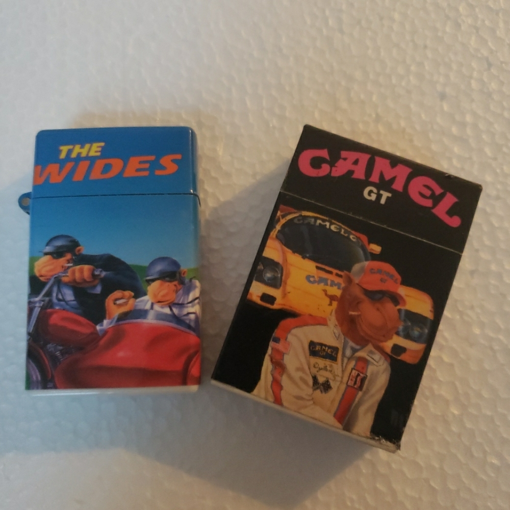 Collectible Camel refillable lighters . Sold as is. Never used only collector